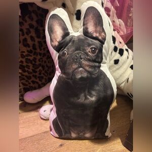 Charming Black Dog Accent Pillow